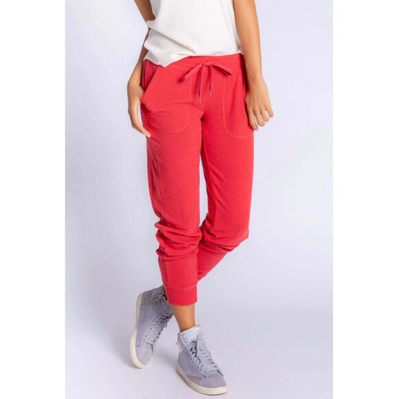 PJ Salvage Peachy in Color Lounge Joggers Pajama Pants sz L Burnt Red RZPCP NWT - Picture 9 of 9